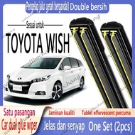 Toyota WISH Dedicated Wiper TOYOTA WISH 2003 to 2018 Double Rubber Strip Wiper Cartilage Wiper Front