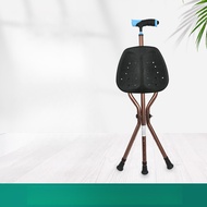 Walking Cane Stool Folding Walking Cane Chair、Foldable walking stick for elderly、tongkat kaki 4、拐杖椅子