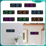 [Lslye] Digital Wall Clock Wall Clock Brightness Adjustable LED Wall Clock