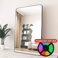 MOK 180*80CM Mirror With Stand Floor-To-Ceiling Wall Mounting Mirror Full Body Metal Border Full Bod