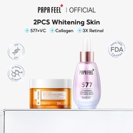 PAPA FEEL 3X Retinol Moisturizer 30g + 5D Peptide Eye Cream 15g 2 pcs Set