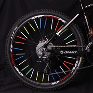 12Pcs Bicycle Bike Wheel Spokes Reflective Tube Safety Warning Cycling Reflector Tubes Bicycle Refle