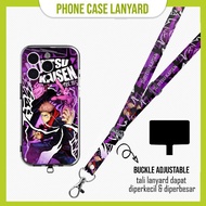 GANTUNGAN [SOFTCASE Set] Jujutsu Kaisen Case Strap Lanyard Mobile Hanger a15 a16 a54 a74 a76 a96 a57