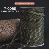 7 Cores 550 Paracord Cord 5 8 16 31 M Dia.4mm For Outdoor Camping Survival Lanyard Parachute Rope Hiking Tent Accessories