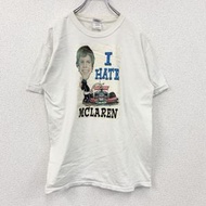 古著GILDAN McLaren 短袖T卹，白色，M碼
