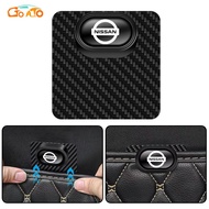 GTIOATO Car Floor Mat Fixed Sticker Carbon Fiber Anti Slip Sticker Car Accessories For Nissan Note GTR Qashqai Serena NV350 Kicks Sylphy NV200 X Trail Teana Elgrand