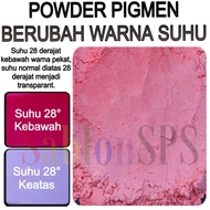 POWDER RUBY REDpigmen CHANGES COLOR TEMPERATURE 28 DEGREES THERMOCROMIC POWDER 2GR