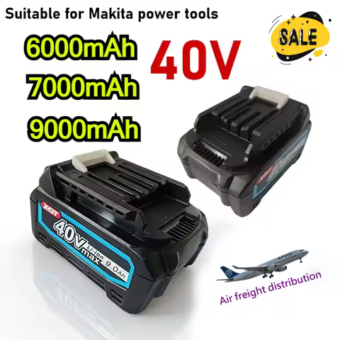 Suitable for Makita power tools, supports 40V, 6.0Ah/7.0Ah/9.0Ah lithium battery models: BL402, BL40