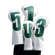 Large Number golf Wood Club cover 1-3-5-UT Club Protective cover pu Cap cover golf Club Protective c