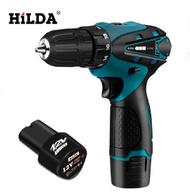 Baterai 12V cordless bor ulang 2 baterai baterai Set Multifungsi isi