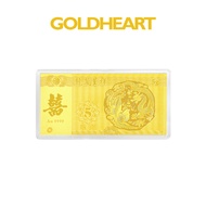 Goldheart 999 Gold 5G Auspicious Happiness Gold Bar