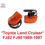 1 Pair Orange Side Turn Signal Toyota Land Cruiser FJ82 FJ80 1989-1997 Cheek Light