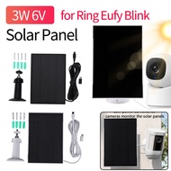 COD3W 6V Solar Panel Kit 360 Degree Adjustable Wall-Mounted Solar Panel Charger Micro USB C Type, fo