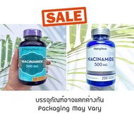 20% Sale!! EXP 12/2025 ไนอะซินนามาย B-3 B3 Niacinamide 500 mg 200 Quick Release Capsules (PipingRock