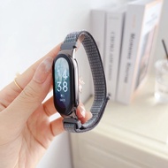 ห่วงไนลอนสำหรับ Xiaomi Mi Band 8 สร้อยข้อมือ Samrtwatch สายรัดข้อมือกีฬา Miband 8 สายนาฬิกา