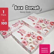 100 Pcs Donut Box/ Donut Box/ 3 donuts/ 6 donuts/ 12 donuts Ivory/