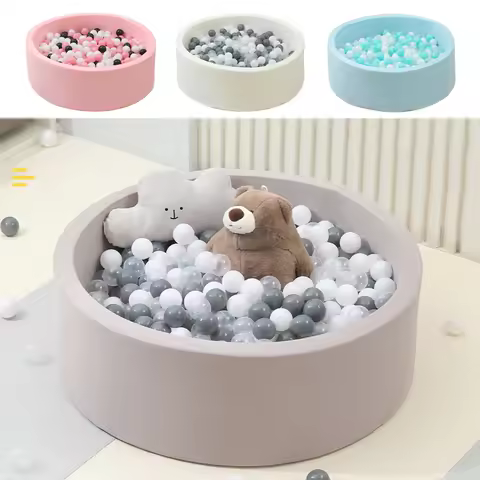 Sponge Ball Pit Playground Baby Dry Ocean Ball Pool with Indoor Playpen Ocean Ball Portable Soft Chi