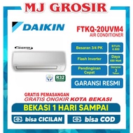 AC DAIKIN FTKQ 20 UVM4 RKQ 3/4 PK + PASANG R32 FLASH INVERTER LOW WATT