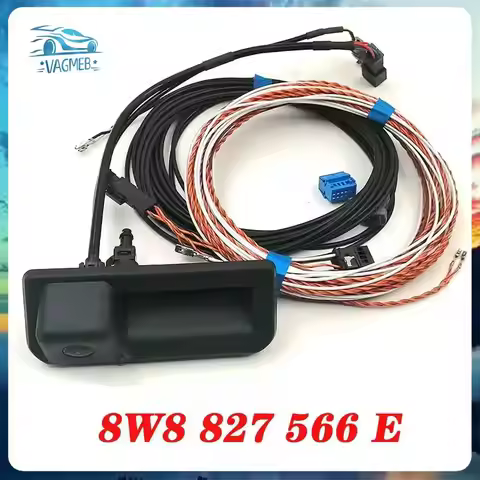 8W8827566E For Audi A4 B9 Q5 Rear View Trunk Handle Camera with Highline Guidance Line 3V0827566L