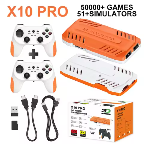 2026 New 128G X10 PRO GameStick 4K Video Game Console 3D Games Built-In 50K Games 40+ Emulators Retr