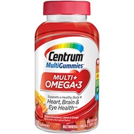 Centrum MultiGummies Omega 3 Gummy Multivitamin for Adults, Multivitamin/Multimineral Supplement, St