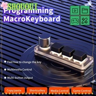SHOUOUI Mechanical Keyboard,|Mini  Gaming Keyboard,   Backlit 3 Keys Custom Programming Keypad Photo