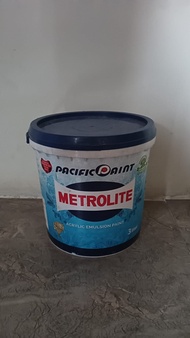 METROLITE Acrylic Emulsion, Cat Tembok 5kg / 3 Liter 001 Putih