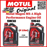 Motul Mugen MS-A High Performance Engine Oil (4L) 5W-30 &amp; 5W40 (FOR GASOLINE)