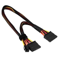 SATA 15 Pin x2 to Mini 6 Pin ATX Cord Compatible with Dell Inspiron 3653 3650 HDD SATA Power Cable 1