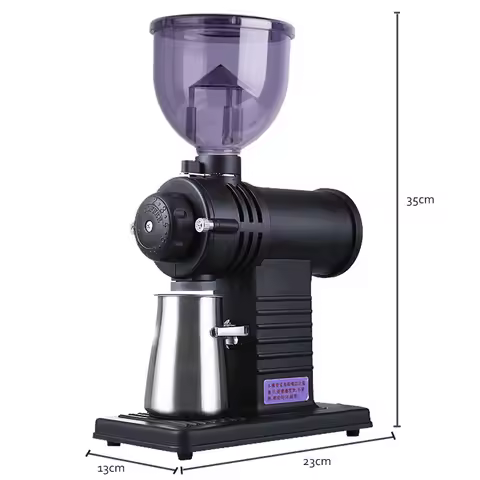 Professional Electric Coffee Grinder Automatic 10 Gear Adjustable 200W Ghost Teeth Burr Coffee Beans