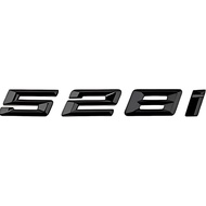 528i Emblem Decal Car Numbers Letters Decal Plating Badge 3D Metal Style Fit for 528i Accessories Bl