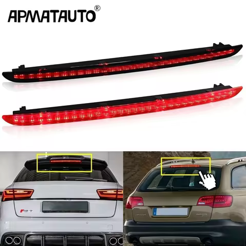 Car Rear Tail Light High Mount LED Third Brake Rear Headlight Assembly For Audi A6 4F RS6 S6 C6 2004