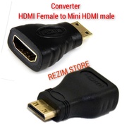 Connector HDMI Female To Mini HDMI Male / Adapter mini Hdmi male to Hdmi female Gold / Converter sta