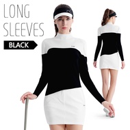 เสื้อกอล์ฟ Pgm Nieuwe Hersfst Vrouen Truien Mouwen Gebreide Patchwork Slanke Dame Hoogwaardige Warme