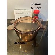 vision cookware 5 liters (broccoli)