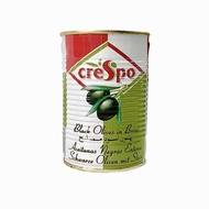 Crespo Whole Black Olives 397g (มะกอกดำในน้ำเกลือ)