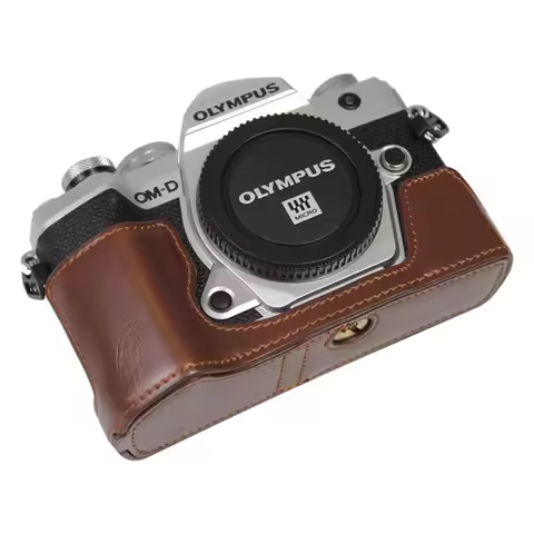 For Olympus EM-5 Mark iii 3 Protective Case OM5 Pu Leather Base Mount EM5II 2 Camera Bag EP7 Storage