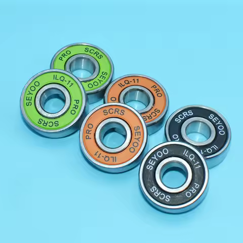 8Pcs 608 2RS Bearing ILQ-11 8x22x7 Green Longboard Speed Inline Skate Wheel Bearing Skate Scooter Sm