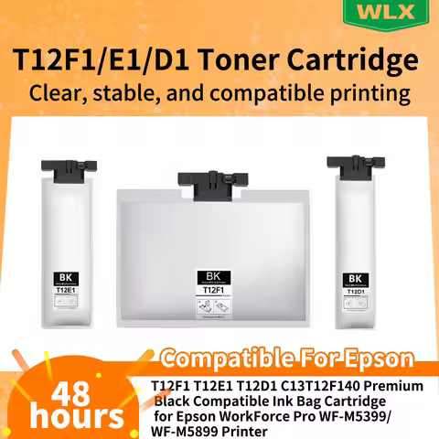 T12F1 T12E1 T12D1T12J1 C13T12F140 Premium Black Compatible Ink Bag Cartridge for Epson WorkForce Pro