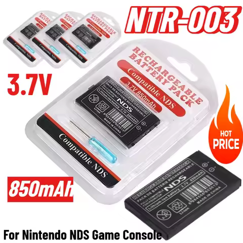 NTR 003 Rechargeable Lithium Battery 3.7V 850mAh NTR-003 Pack for Nintendo NDS Game Console NTR003 R