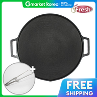 Hanaro All-In-One Titanium Coated Ih Induction Compatible Griddle Grill Pan 40cm (Tongs Included)