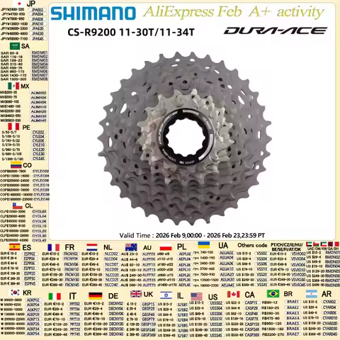 Shimano DURA ACE R9200 Cassette 12speed 11-30T 11-34T CS R9200 12S Original Box HYPERGLIDE+ Road Cas