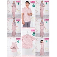 Baju Raya 2022 Set Sedondon Family KOD 858 Color Pastel Pink by Dhia Cotton