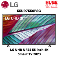 LG Smart TV 55in 4K ThinQ AI UHD 2023 55UR7550PSC