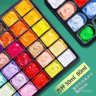 Green Bamboo Gouache Art Paint Set Complete42Color College Entrance Exam Gouache Paint Fluid Paintin