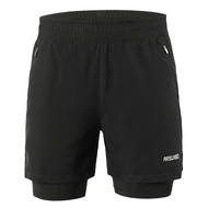 LIXADA | Men 2 in 1 Running Shorts Quick Drying Breathable Active Training Exercise Jogging Cycle S