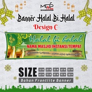 HALAL BANNER BI HALAL 3X1 EID AL-FITR EID CUSTOM NAME AGENCY MDPRINTSTORE