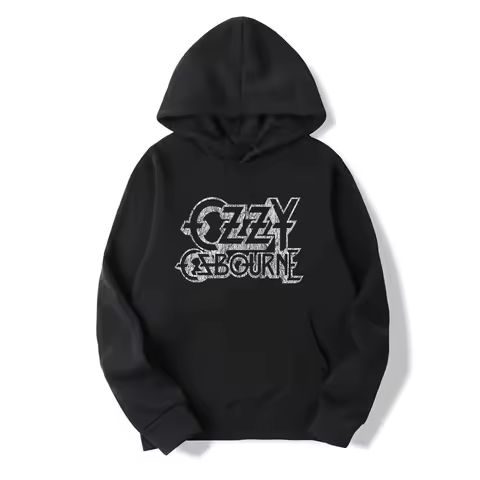 2025 New Ozzy Osbourne Retro Logo Autumn/Winter Hoodie Fashion Summer Tight Hoodie Men's Hoodie High