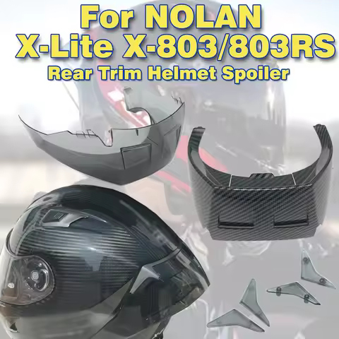 For NOLAN X-lite X-803 X-803RS X803 X803RS Helmet Decoration Accessories Motorcycle Rear Trim Helmet