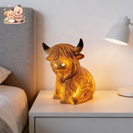 The Cosy Highland Glow Cattle Lamp, 3D Highland Cow Night Light, Cute Vintage Cow Accent Lights